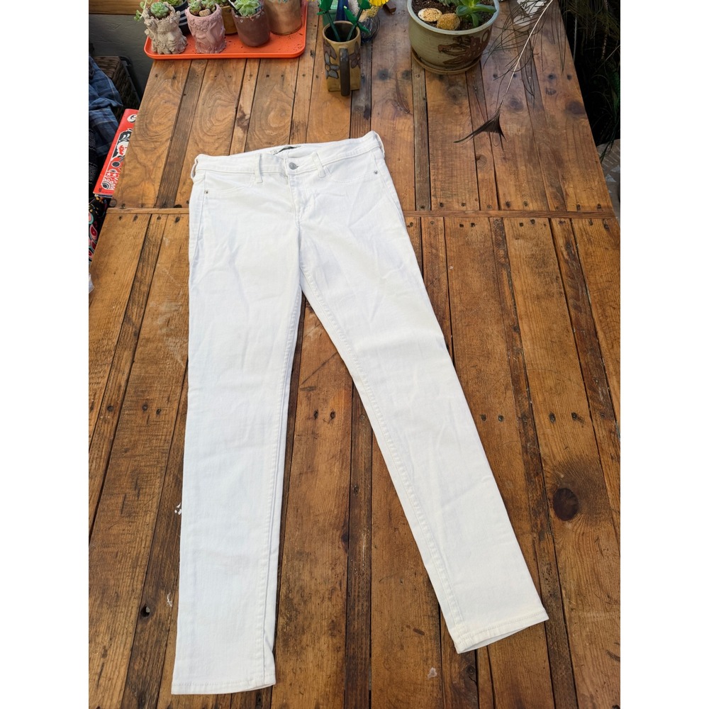 Abercrombie & Fitch Womens 4S White Jeans W27 Skinny Minimalist Preppy